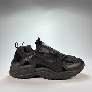 Fila Memory SR WP Black Work Shoes Slip Resistant F2913-11 Women's Size 8